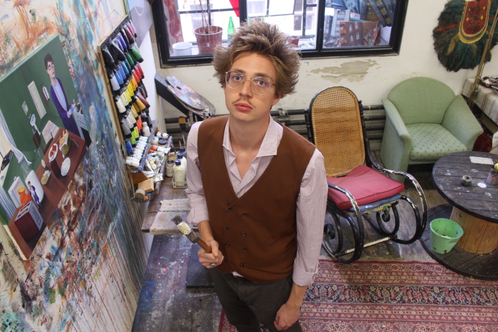 Photograph of Fabian Köttl in his atelier.
